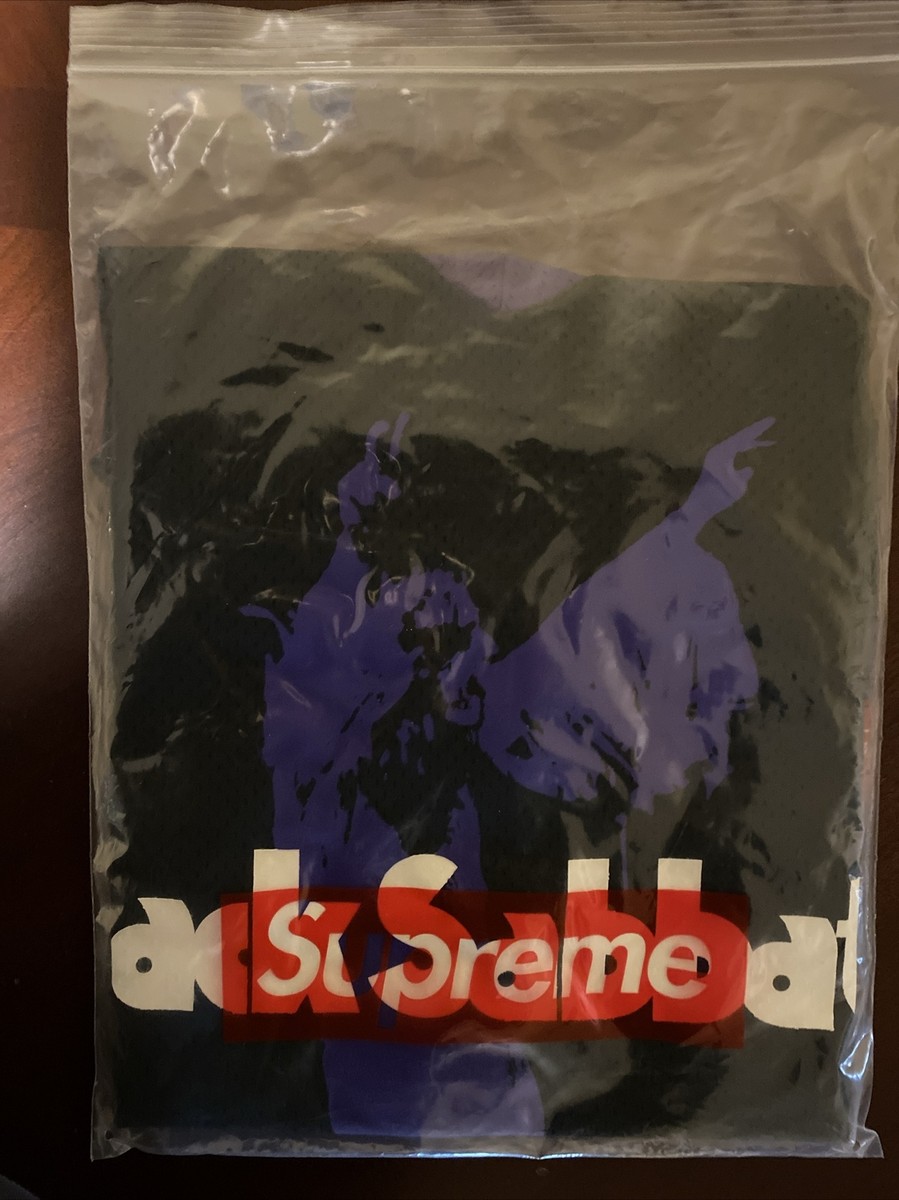 Supreme x Black Sabbath Hockey Jersey Size Medium Black