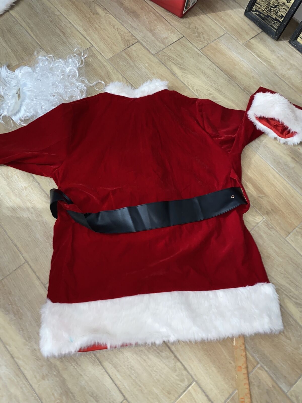 VTG Complete Santa Claus Suit Costume XXL /VELOUR PLC