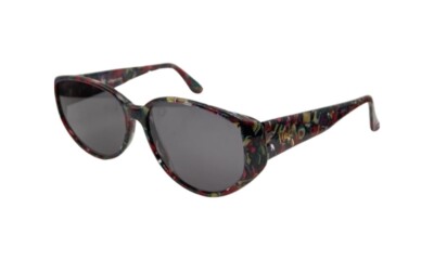 Vintage Bob Mackie Kaleidoscope Multi-Color Oval Sunglasses France W NEW LENSES