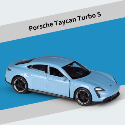 1:43 Porsche Taycan Turbo S Model Car Diecast Toy Vehicle Kids