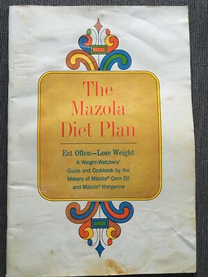 1967 Mazola Diet Plan Weight-Watcher's Corn Oil Recipe Cookbooks