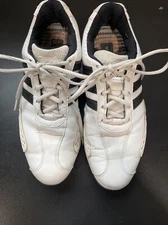 Adidas FitRX 3D Fit Foam Golf Shoes Mens Size 9 White Black Athletic Trainers