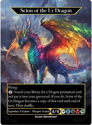 Scion of the Ur-Dragon - Full Art Altered Art Custom Proxy Cards