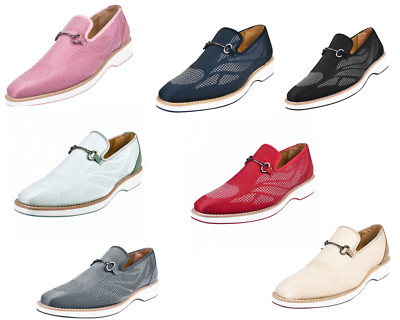 LIBERTYZENO Men's Loafer Textile Buckle Closure Color full Casual Shoes for Men