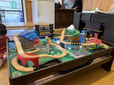 kidkraft adventure town railway train set