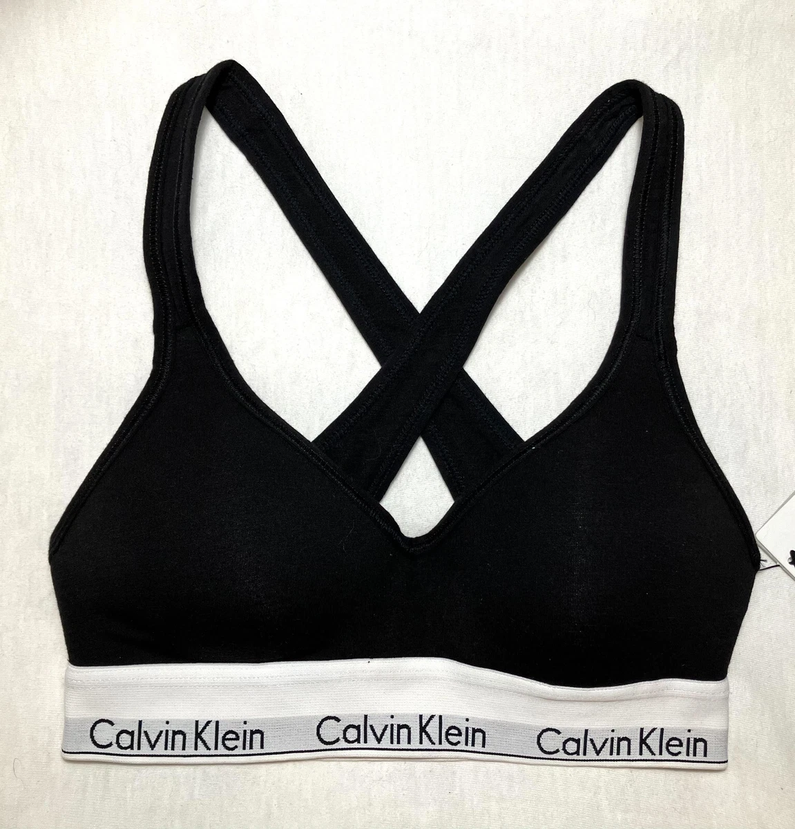 NWT Calvin Klein Women's XS Modern Cotton Padded Lift Bralette Bra