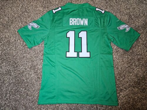 AJ Brown #11 Philadelphia Eagles 2023 KELLY GREEN F.U.S.E. Vapor Limited Small - 第 1/3 張圖片