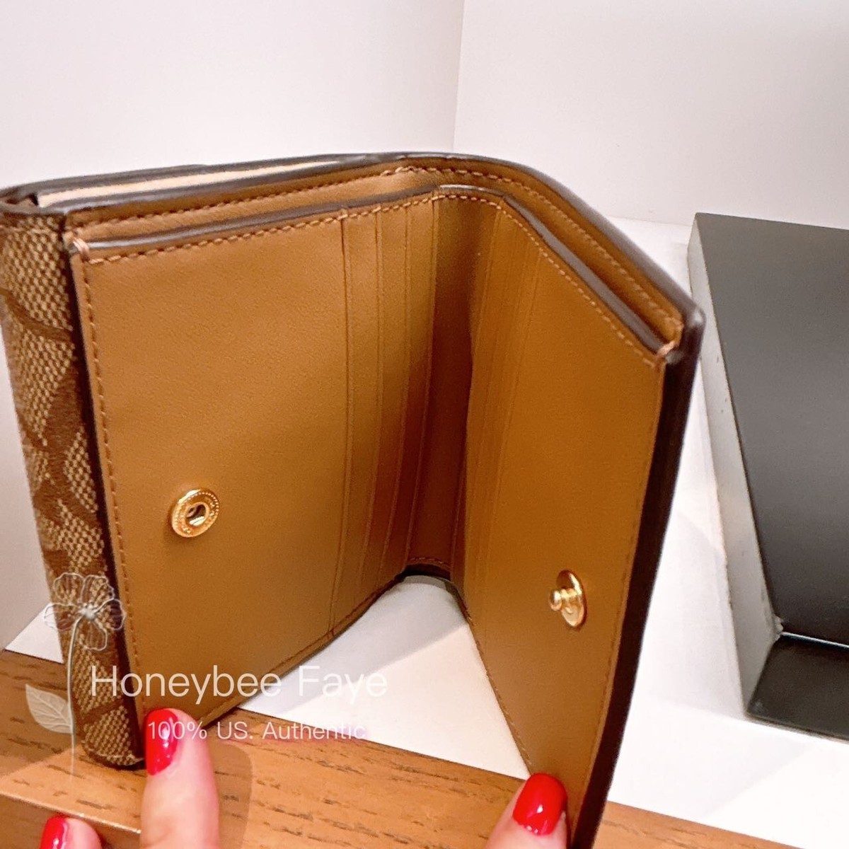NWT Coach Small Morgan Wallet In Blocked Signature Canvas