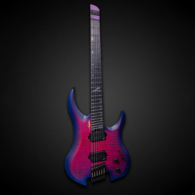 Legator G6FSS Ghost 6 Super Shred Multi-Scale Headless Guitar, Hyper Nova Blue