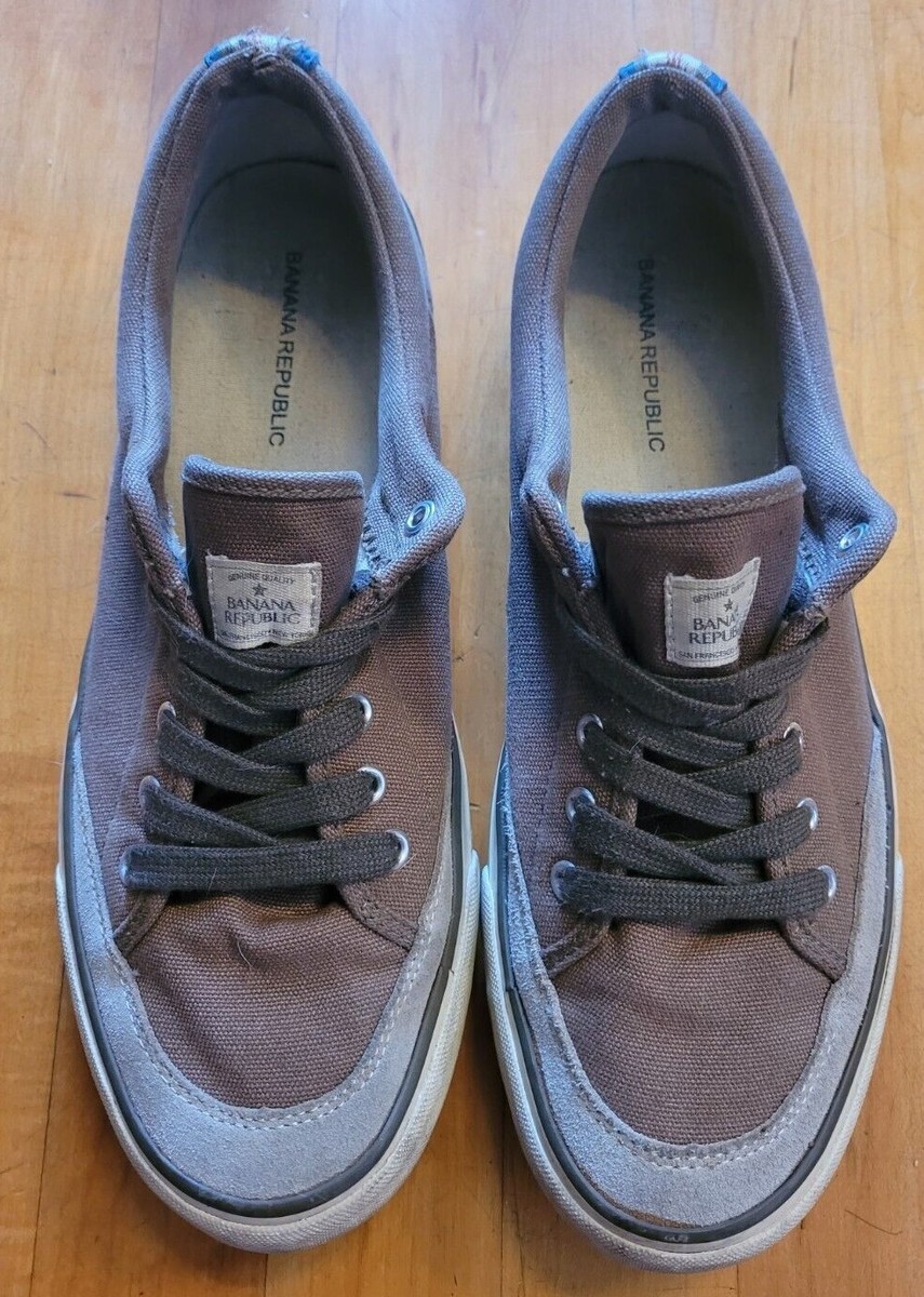 Banana Republic Men\'s Size 8 Cream Canvas Boat Shoes Banana Republic Men main image 4