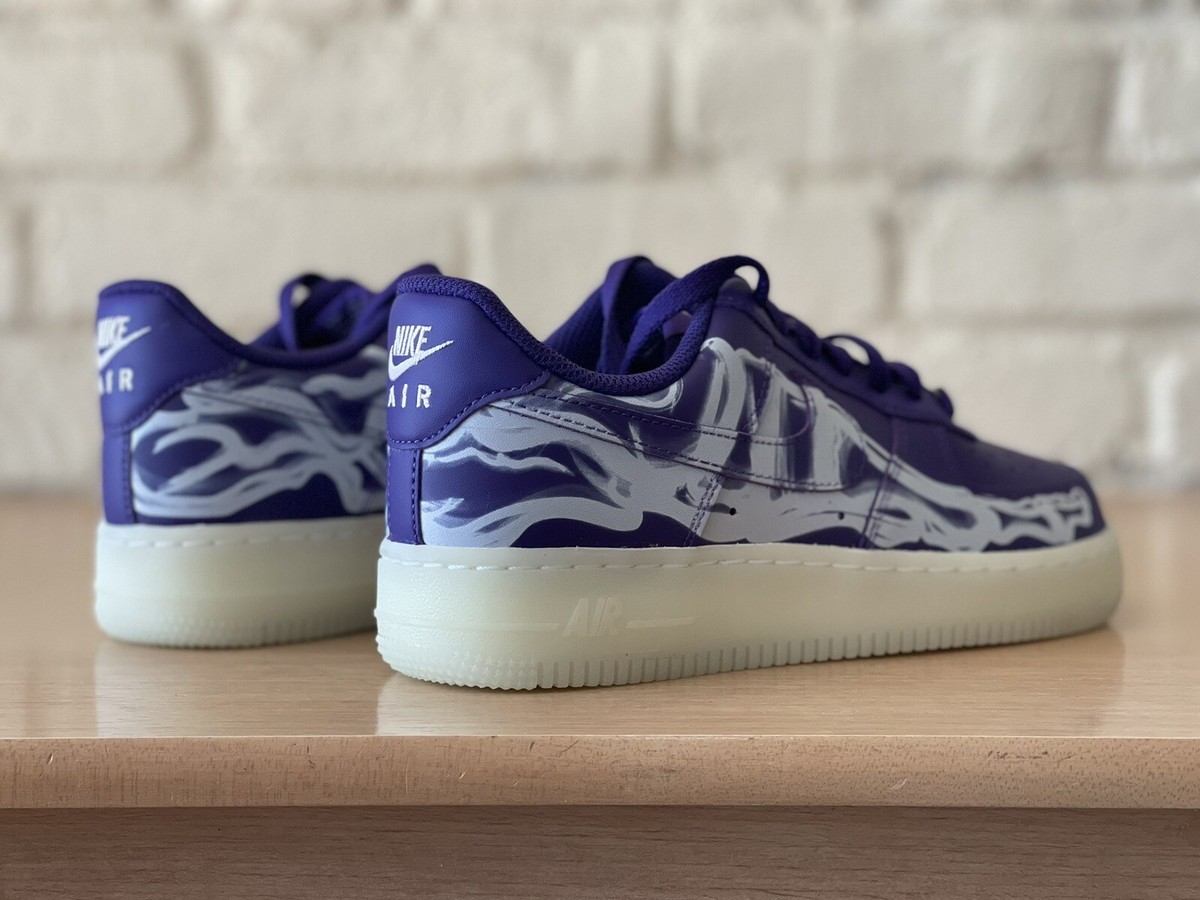 AIR Force1（エアフォース1 ）パープルスケルトン　CU8067-500 Nike Air Force 1 '07 Halloween Purple Skeleton CU8067-500 US