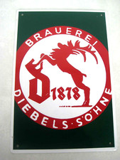 Brauerei Blechschild "DIEBELS & SÖHNE BIER BRAUEREI" Werbung Schilder
