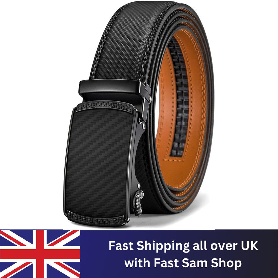 BULLIANT Men's Belt, Leather Ratchet Belt for Men Dress