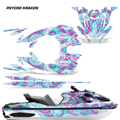 JetSki Graphics Decal Sticker For Sea-Doo RXT X GTX 300 18-24 PSYKRKN PK T