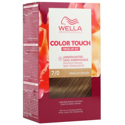 Wella Color Touch Fresh Up Kit 130 ml 7/0 mittelblond Haarfarbe mit Entwickler S