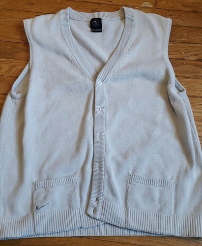 rare womens size xl nike golf knit vest 