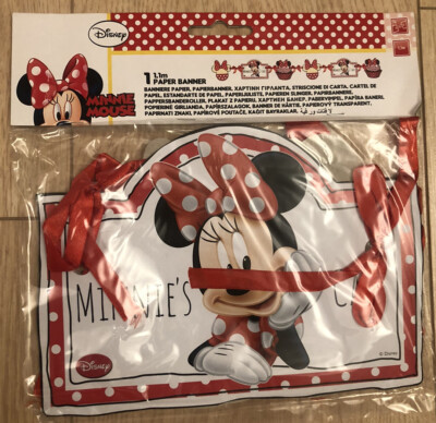 Unique Party 71803 - 1,1m Café Disney Minnie Mouse Papierbanner