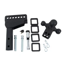 17000 LBS Trailer Hitch Fit For 2" Inch Receiver 6 Inch Adjustable Drop Hitch