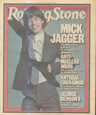 RST1 ROLLING STONE ZEITUNGSDECKBLATT 13X11 #268 MICK JAGGER