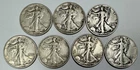 1934-S- 1946-D  Walking Liberty 50c Silver Half Dollars Lot of 7