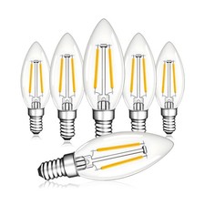 Dimmable E12 LED Bulbs, 25Watt Candelabra Light Bulbs Warm White 2700K, 2W B1...
