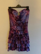 purple shade ruffle summer or holiday dress