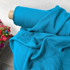 Natural Linen Fabric By The Yard Soft Washed Sewing Material Clothing Curtain 58