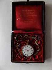 Taschenuhr, um 1890, 585 Gold, Sch&uuml;sselaufzug, kein Dachbodenfund