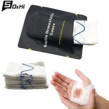 Hemostatic Kaolin Gauze Combat Emergency Trauma Z-Fold Soluble Ifak Tactical