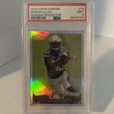 2013 TOPPS CHROME KEENAN ALLEN RUNNING REFRACTOR PSA 9 MINT ROOKIE CARD RC #14. rookie card picture