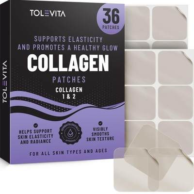 TOLEVITA Collagen Patches - 36 Pcs | with Type 1 & 2 | Supports... 