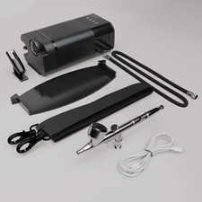 Cordless Airbrush Compressor 8000mAh Swappable Battery Waist Wearable Kit Pro