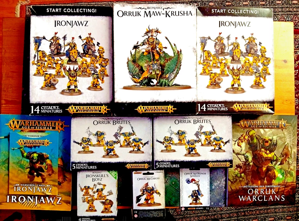 GAMES WORKSHOP / WARHAMMER AGE OF SIGMAR / ORRUK WARCL ANS / IRONJAWZ / XXL ARMY - Bild 1 von 4