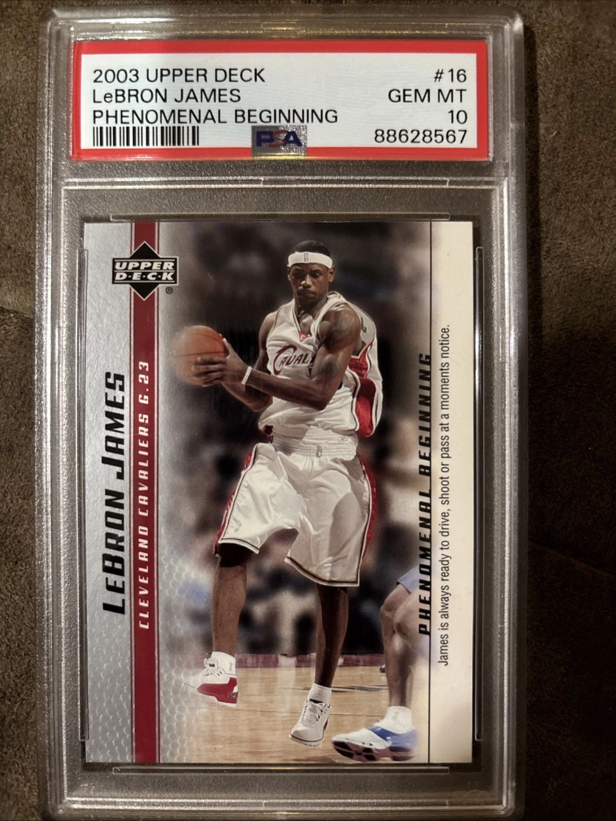 Lebron James trading card