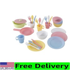 Complete Pastel Cooking Set: 27 Durable Pieces for Pretend Play  Imagination