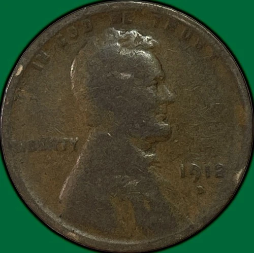 1912-D Lincoln Wheat Cent Good G Coin #37455