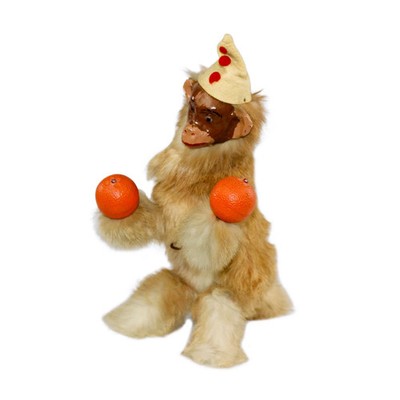 Antique Roulette & Decamps French Wind-Up Automation Monkey Playing Maracas