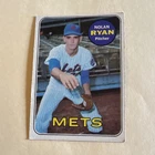 Topps Nolan Ryan New York Mets Card #533 Baseball MLB 1969 High # Base Set