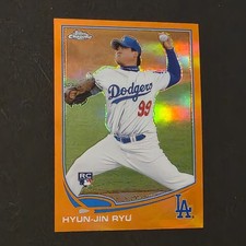 2013 Topps Chrome Hyun-Jin Ryu Redemption Autograph Update 8