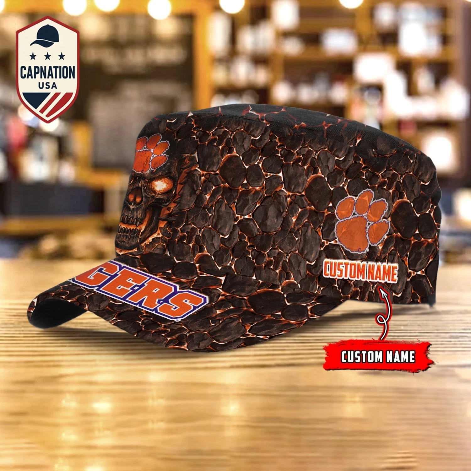 Clemson-Tigers Military Cap NCAA Military Cap NCAA Trucker Cap NCAA Army Cap