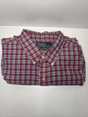 Ralph Lauren Langarmhemd Kariert grün rot Sehr Gut Gr. XXL/EEG - Bild 1 von 3