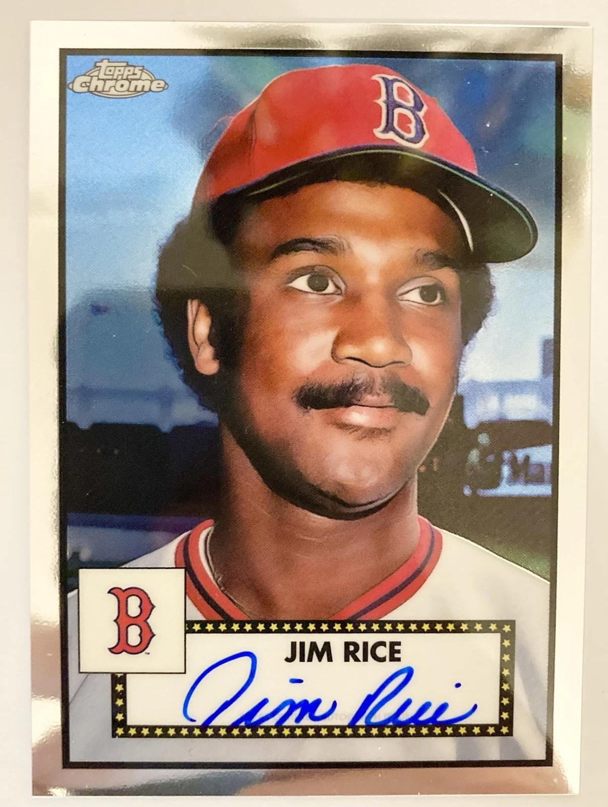 2021 Topps Chrome Platinum Anniversary #PA-JRC JIM RICE Auto On-Card Autograph