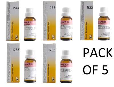 Dr. Reckeweg R33 Convulsions Drops 22 ml | Pack of 5 Homeopathic Remedies