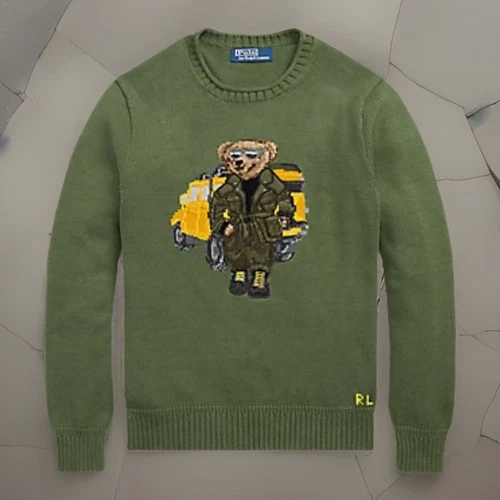 Polo Ralph Lauren Rugged Polo Bear Roll-Neck Knit Knitted Sweater NWT Men’s M