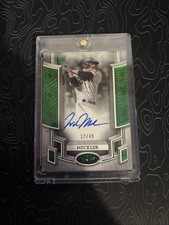 2024 Topps Tier One Break Out Green Foil Rookie Wade Meckler RC Auto /49 Giants
