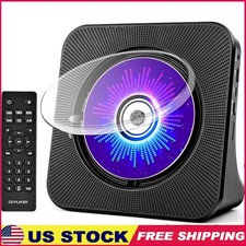 Bluetooth CD Player Hi-Fi Sound Portable 8-in-1 FM Radio AUX USB Audio