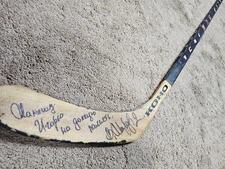 BORIS MIRONOV 97'98 Signed Edmonton Oilers NHL Game Used Hockey Stick coa