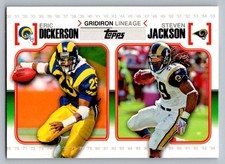 2010 Topps - Gridiron Lineage Steven Jackson, Eric Dickerson #GL-DJ (RC)