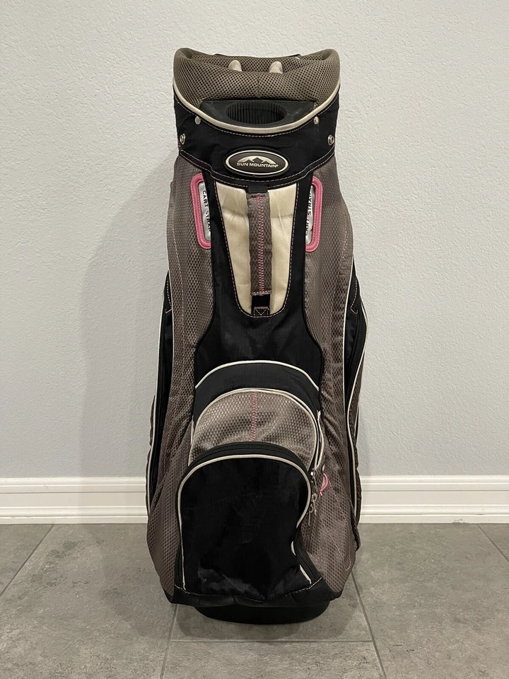 Sun Mountain S-One Women’s Golf Bag 14 Dividers Black/Gray/Pink - Image 3 of 4