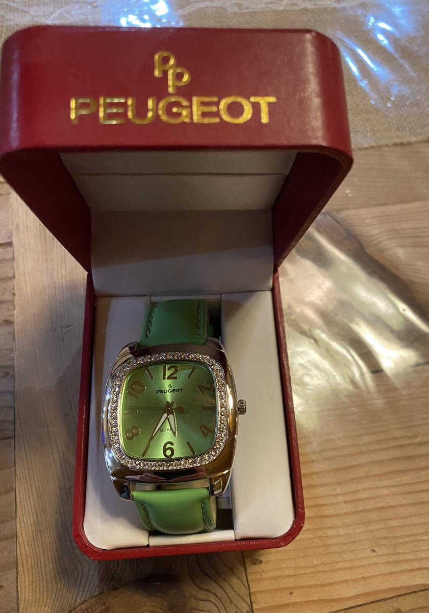 NWT Peugeot Womens 310GR Green Swarovski Watch Peugeot | Accessories | Nwt Peugeot Womens 3gr Green  main image 2